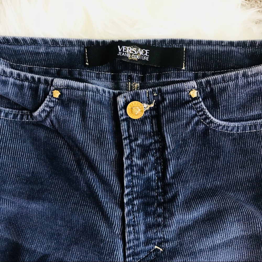 Versace Jean Couture Corduroy Bootcut  28 - Picture 2 of 6